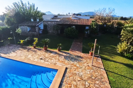 Charming finca with pool, touristic rental licence and mountain views in Pollensa