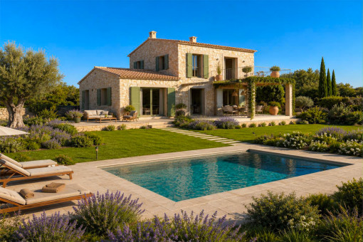 Beautiful new build finca in shell construction near Ses Salines